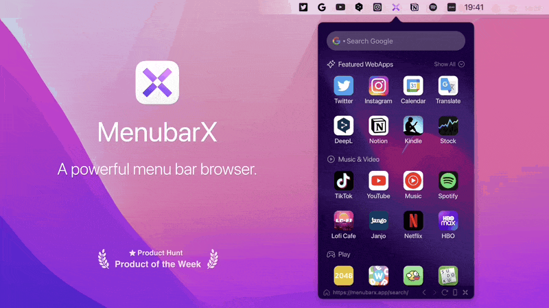 双 11 大促!Mac 菜单栏浏览器 MenubarX 限时 9 折,仅需 26.1 元 双 11 大促!Mac 菜单栏浏览器 MenubarX 限时 9 折,仅需 26.1 元