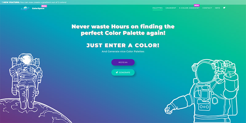 ColorSpace免费在线调色板工具 ColorSpace免费在线调色板工具